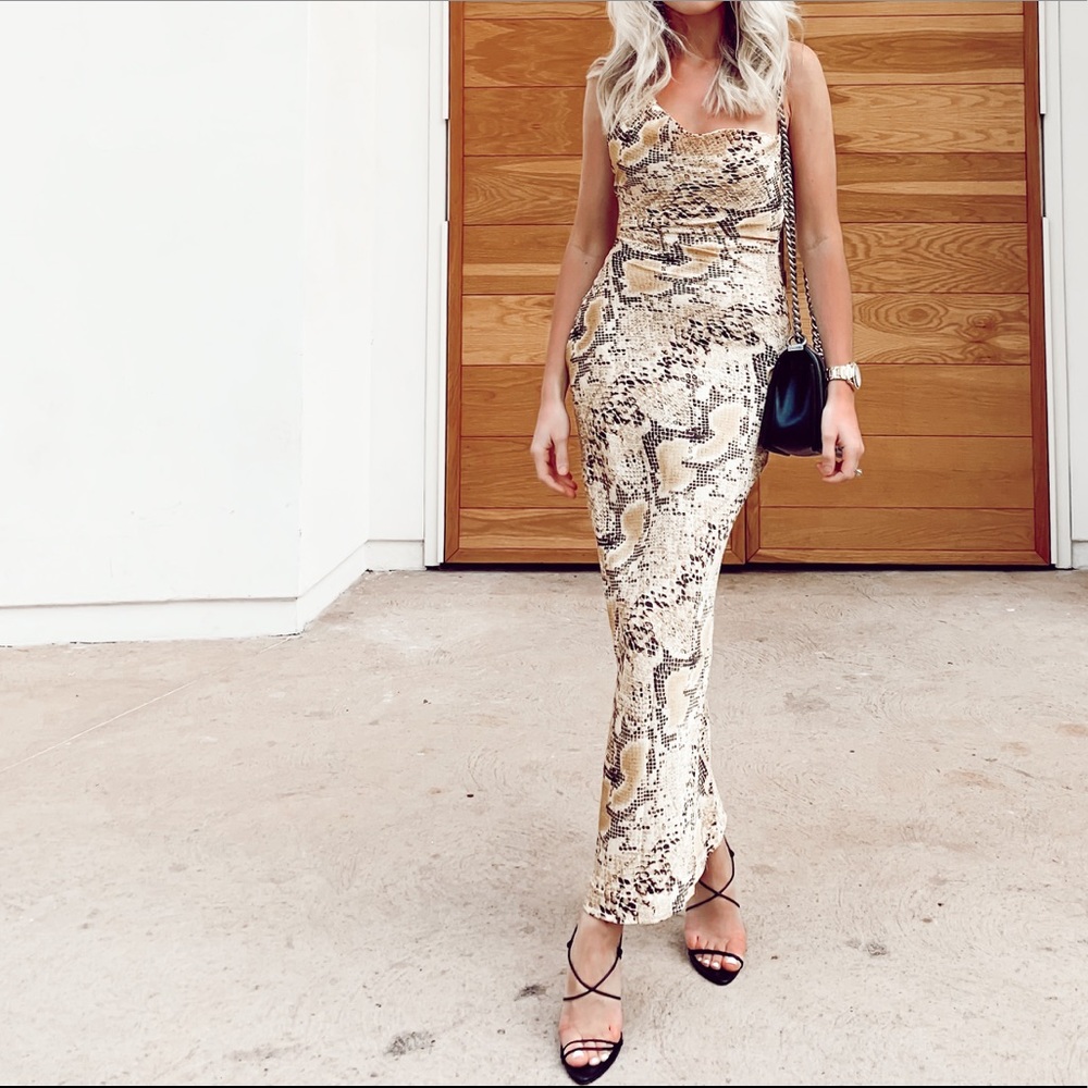 Jagger & Stones Snake Satin Dress